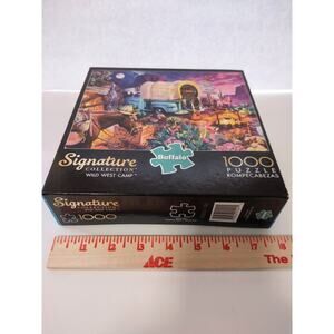 Signature Collection Wild West Camp Jeff Haynie 1000 PC Puzzle Brand New Buffalo